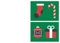 No&euml;l color&eacute; avec chaussettes et cadeaux